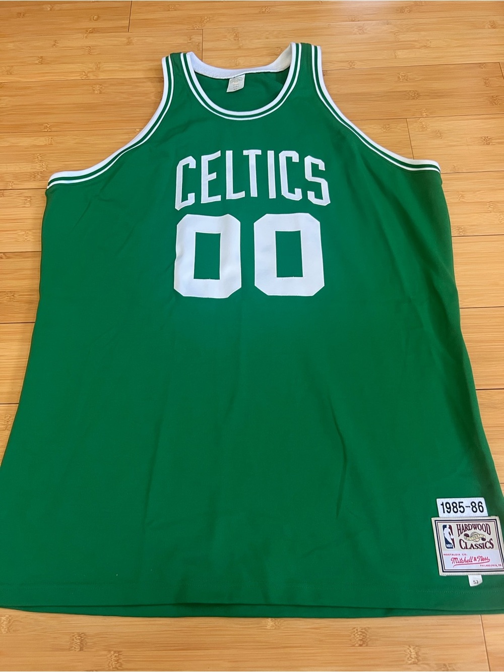 Mitchell Ness Robert Parish Boston Celtics 1985-86 Authentic Jersey 52 2XL Green